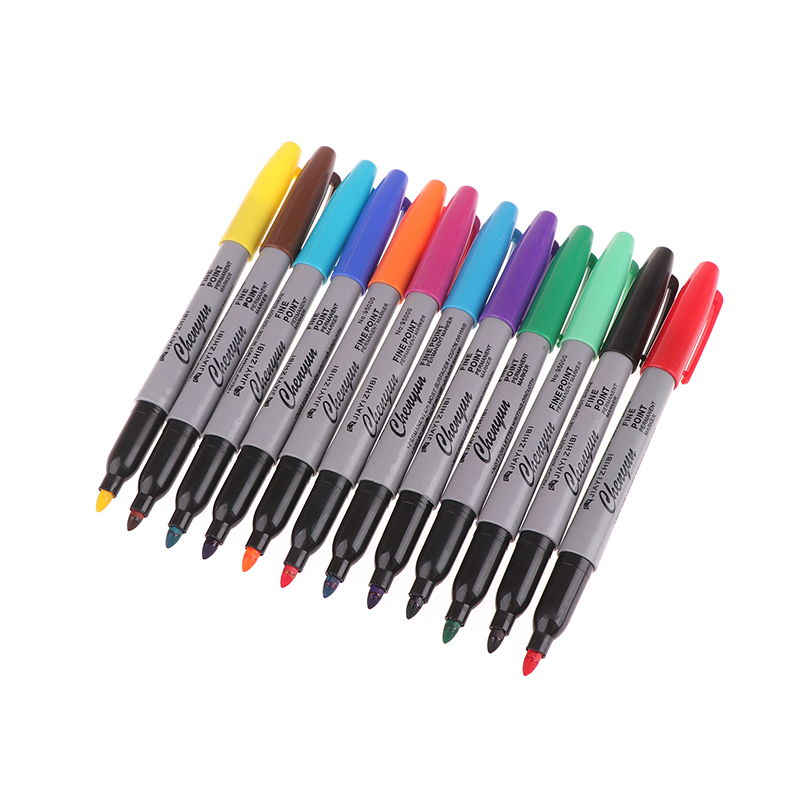 Office Supply Cart - Stylo marqueur effaçable pour microblading, 6/12