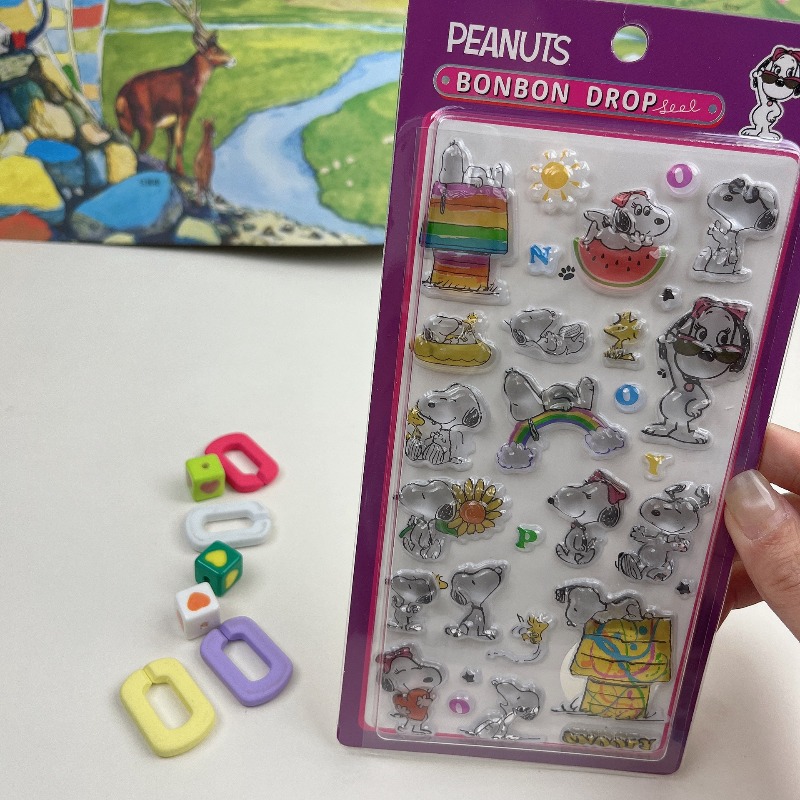 8 autocollants mignons Snoopy  - Office Supply Cart avis et prix