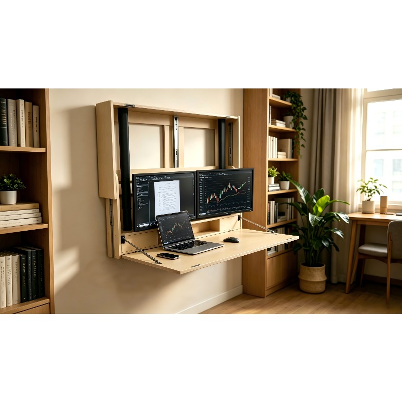Station de travail à domicile  - Wall Mounted Desk Fold avis et prix